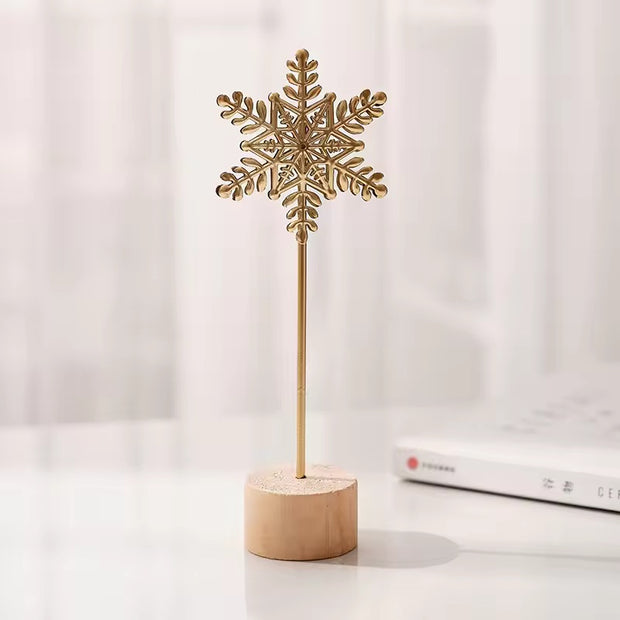 1pcs Golden Ginkgo Leaf Feather Metal Model Figurines Manual Desktop Crafts Ornaments