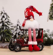 Christmas Faceless Doll Gnome Ornaments LED Light Plush Knitting Crafts Tree Pendant