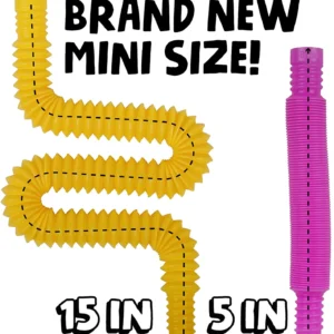 4 Pack Mini Tube Sensory Fidget Toy Colorful Heavy-Duty  for Construction Building Educational Toys for Stress Autism ADHD